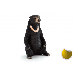 Figura realista de oso pardo sentado de la marca Mojo para coleccionistas