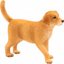 Figura realista de cachorro Golden Retriever de Mojo pintada a mano para coleccionistas.