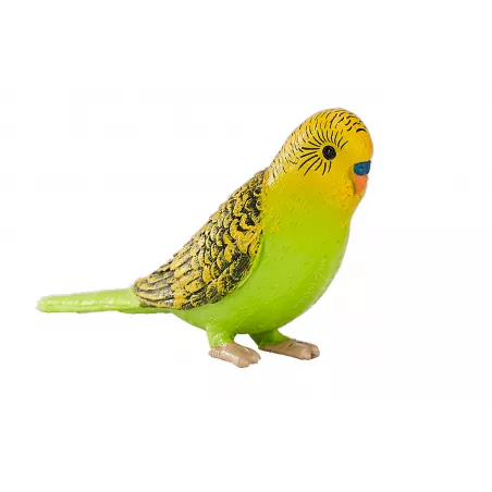 Periquito verde | Modelo 7x4x2 cm con patrón estriado