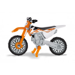 Maqueta de juguete de la moto de motocross KTM SX-F 450 en metal y plástico