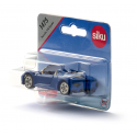 Coche miniatura Porsche 918 Spyder plateado a escala 1:87 de SIKU con carrocería metálica