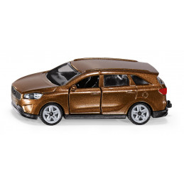 Coche de juguete Kia Sorento en miniatura de metal y plástico con puertas que se abren