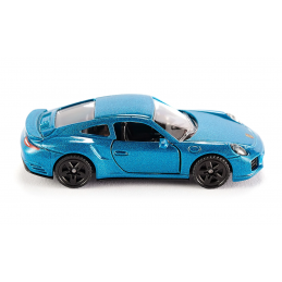 Coche de juguete Porsche 911 Turbo S en miniatura de metal con puertas abribles