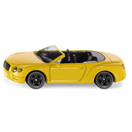 Coche de juguete Bentley Continental GT V8 Convertible de metal y plástico en miniatura.