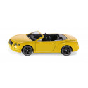 Coche de juguete Bentley Continental GT V8 Convertible de metal y plástico en miniatura.