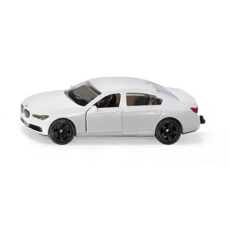 Coche de juguete BMW 750i en miniatura de metal y plástico con puertas abatibles
