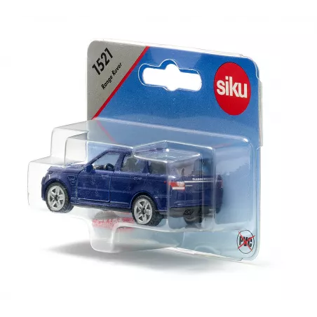 Coche de juguete Range Rover de metal con puertas abatibles y enganche de remolque.
