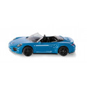 Coche de juguete Porsche 911 Turbo S Cabriolet en miniatura de metal y plástico detallado.