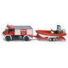 Unimog bombero y barco