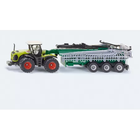 Tractor Claas Xerion con cisterna - escala 1:87