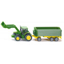 Tractor John Deere con remolque