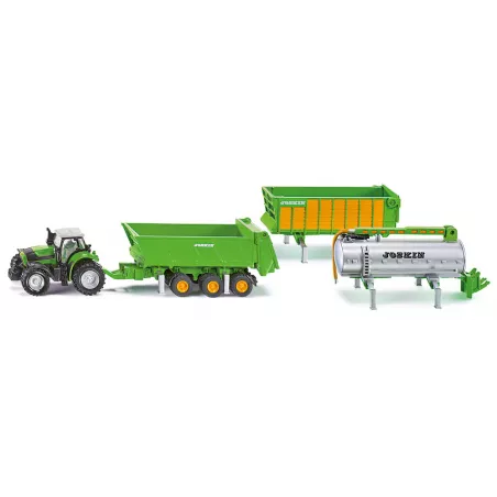 Tractor Deutz-fahr con kit remolque joskin