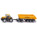 Tractor JCB con remolque banera - escala 1:87