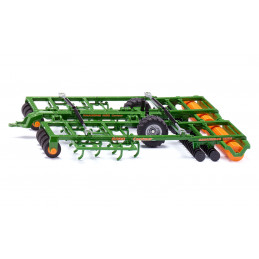 Cultivador de juguete Amazone Centaur de SIKU a escala 1:32 con estructura metálica y rodillos giratorios.
