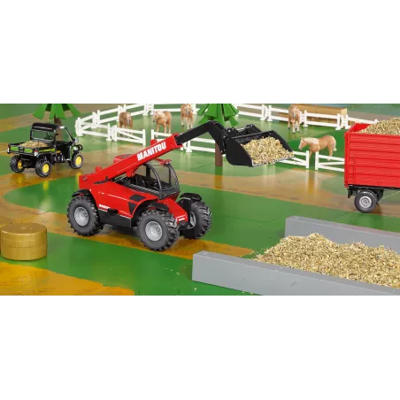 Cargador frontal Manitou MLT840 a escala 1:32 fabricado en metal y plástico