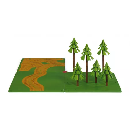 Set forestal modular SIKUWORLD con árboles y caminos de juguete de alta calidad.