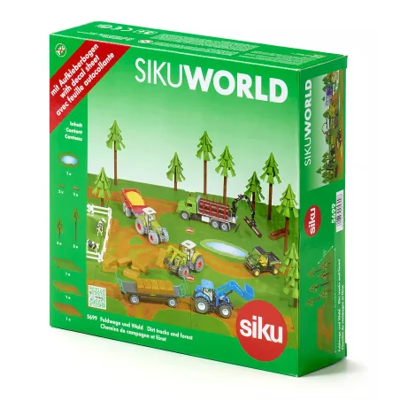 Set forestal modular SIKUWORLD con árboles y caminos de juguete de alta calidad.