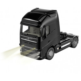 Camión Volvo FH16 Sikucontrol a escala 1:32 negro mate con control Bluetooth