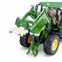 Tractor de juguete John Deere 7310R con pala frontal y control Bluetooth a escala 1:32.