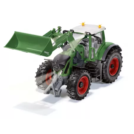 Tractor de juguete Fendt 933 Vario Bluetooth a escala 1:32 con pala y cargador frontal.