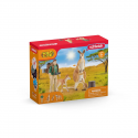 Set de juguete Schleich Aventura en el desierto australiano con figuras de canguros, dingo y guardabosques Tom.