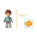 Vehículo de juguete Freddy Fluxy de Toddys con motor de fricción y figura articulada para desarrollo motriz.