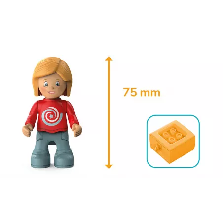 Juguete educativo Paula Bonita con sistema Click and Play para estimulación de motricidad fina.