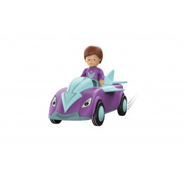 Juguete Toddys Jim Jumpy con vehículo de fricción y muñeco articulado modular para niños desde 18 meses.