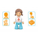 Ambulancia de juguete Amby y figura Anna de Toddys por Siku con sistema Click and Play.