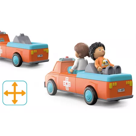 Ambulancia de juguete Amby y figura Anna de Toddys por Siku con sistema Click and Play.