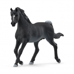 Figura de juguete de semental árabe de Schleich con diseño realista y detallado.