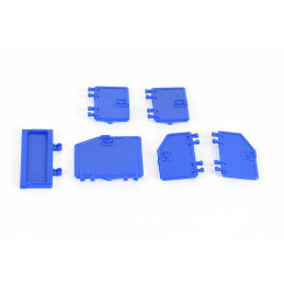 Tapas de servicio azules para camión de juguete RAM Service Truck de Bruder a escala 1:16.