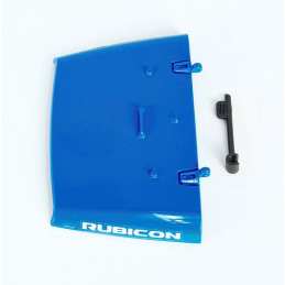 Capó azul de repuesto con soporte para coche de juguete Jeep Wrangler Rubicon Bruder escala 1:16.