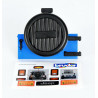 Portón trasero con funda para rueda de repuesto Jeep Wrangler Rubicon azul