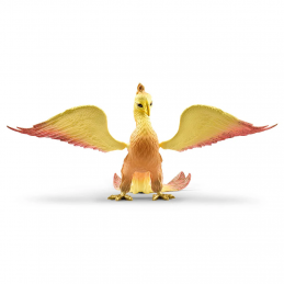 Figura de juguete del Fénix de Schleich con alas desplegadas y plumaje radiante de la colección Bayala.