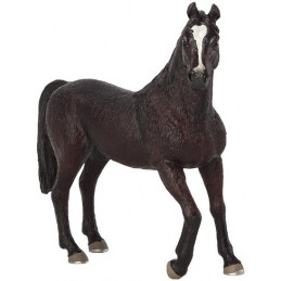 Figura realista de semental árabe de la marca Mojo para coleccionistas de caballos.