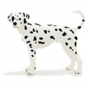 Figura de perro dálmata con diseño detallado de pelaje moteado para decoración y juego infantil