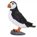Figura de pingüino atlántico pintada a mano para decoración y juego educativo.
