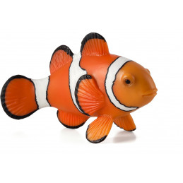 Figura decorativa realista de pez payaso para amantes de la vida marina y decoración del hogar.