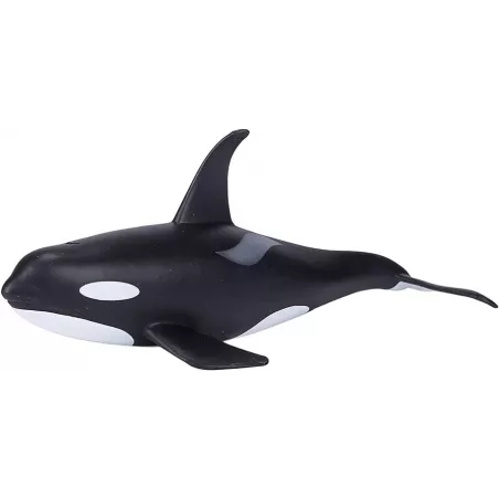Figura detallada de orca macho de juguete de 21 cm para juego educativo y colección.