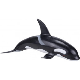 Figura de orca realista de 22 cm para decoración del hogar y coleccionistas de vida marina.