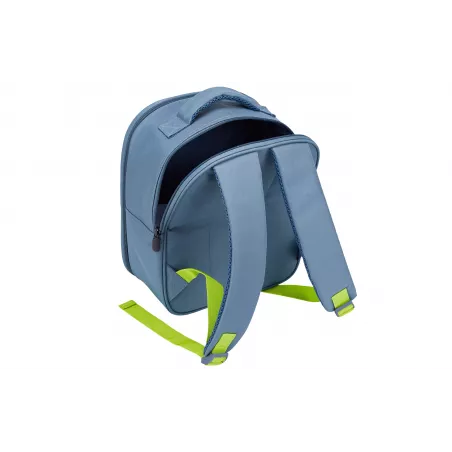 Mochila escolar infantil 3D con relieve de dinosaurios y correas ergonómicas.