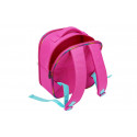 Mochila escolar infantil 3D con relieve de escenario de unicornios de colores y correas acolchadas.