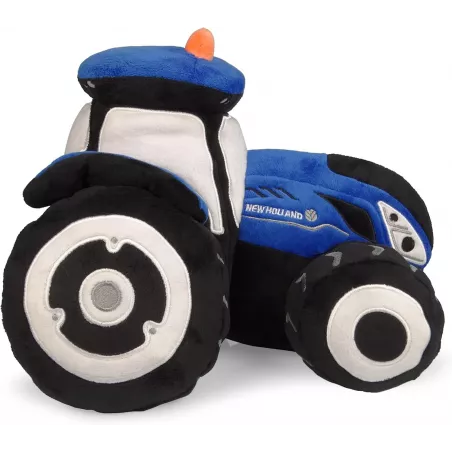 Réplica a escala detallada del tractor New Holland T7 de Universal Hobbies para coleccionistas.