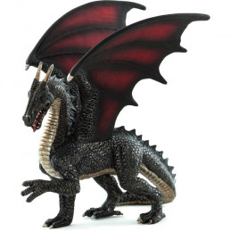Figura detallada de Dragón de Acero de la colección Mojo para decoración de estanterías y coleccionistas de fantasía.