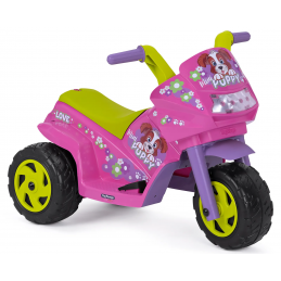 Moto eléctrica infantil Mini Puppy de diseño italiano para niños desde un año con luces y sonidos.