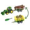 Tractor, carro de leña y heno 2 en 1