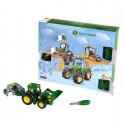 Calendario de Adviento John Deere con piezas para montar un tractor de juguete a escala 1:24.