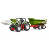 Tractor Roadmax con cargador frontal y volquete