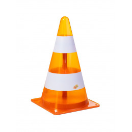 Pilón de juguete rollyPylone LED con luz intermitente para circuitos de carreras infantiles al aire libre.